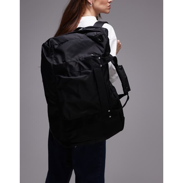 ARKET unisex 72-hr 3-way duffle bag in black | ASOS