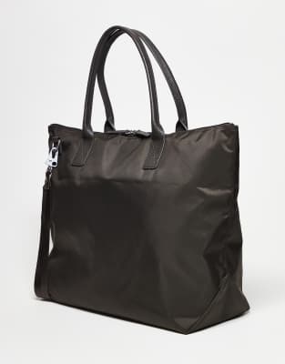 Arket Unisex Leather 36-hr Overnight Tote Bag With Strap In Brown
