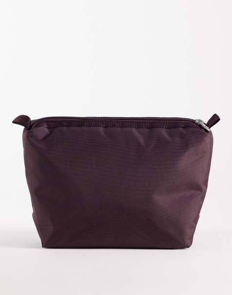 ARKET Unisex medium size toiletry bag with internal pocket in burgundy dark plum - view 1