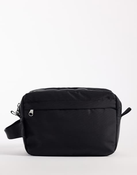 ARKET unisex toiletry wash bag with side handle in black - view 1