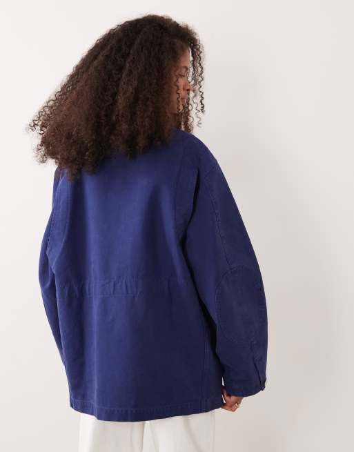 ARKET utility barn jacket in dark blue , 4 of 4