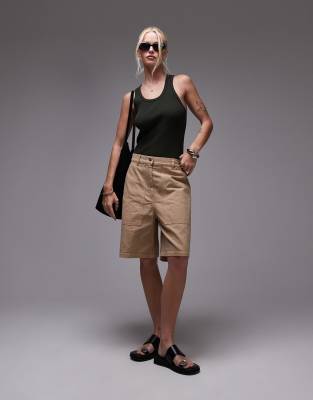 ARKET - Utility-Bermudashorts aus Baumwolle in Beige-Neutral