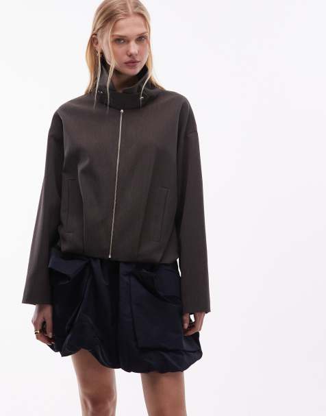 ARKET utlility bubble mini skirt in dark blue - view 1