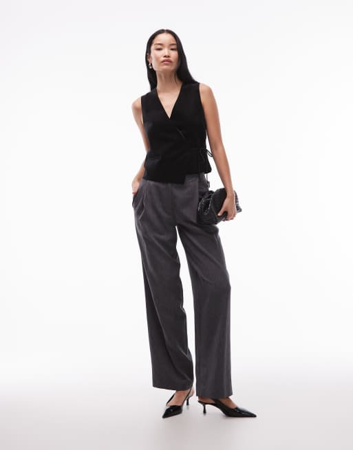 ARKET velvet vest in black , 4 of 4