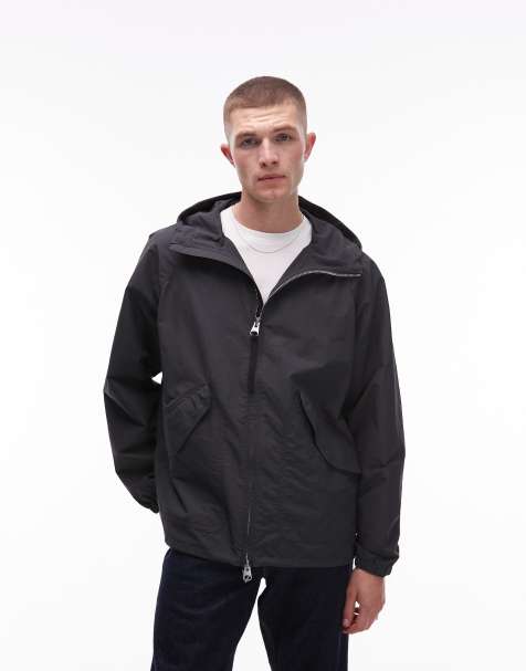 ARKET - Veste coupe-vent zippée à capuche - Gris - view 1