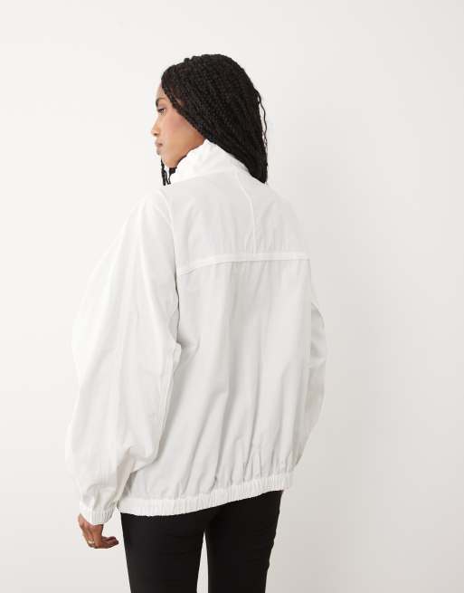 ARKET - Veste fonctionnelle en coton à col cheminée - Blanc, 4 de 4