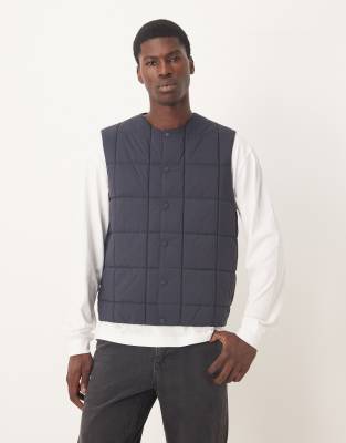 ARKET - Veste matelassée avec boutons-pression devant - Bleu marine