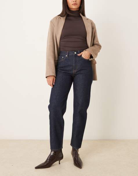 ARKET Violet slim balloon jeans in indigo wash - view 1