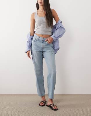 ARKET Violet slim balloon jeans in light blue wash