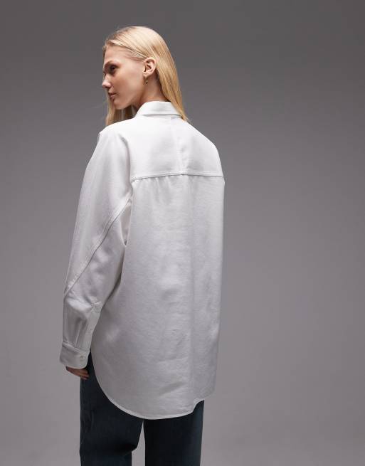 ARKET – Vit jeansskjorta i oversize, 4 av 4