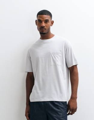 Arket Washed T-shirt With Pocket In Multi
