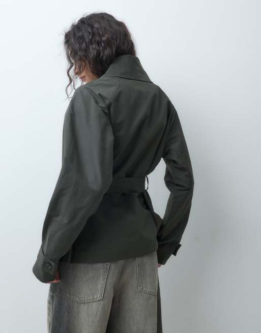 ARKET Wickeljacke mit Schalkragen in Khaki, 4 von 4