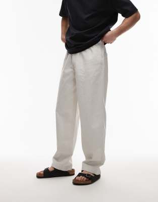 ARKET WIDE FIT DRAWSTRING WORKWEAR PANTS 