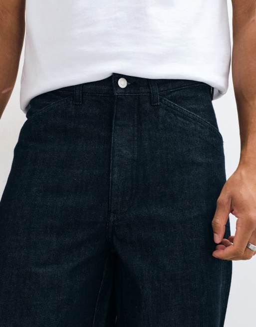 ARKET Wide-Leg-Jeans aus Denim in Dunkelblau, 4 von 5