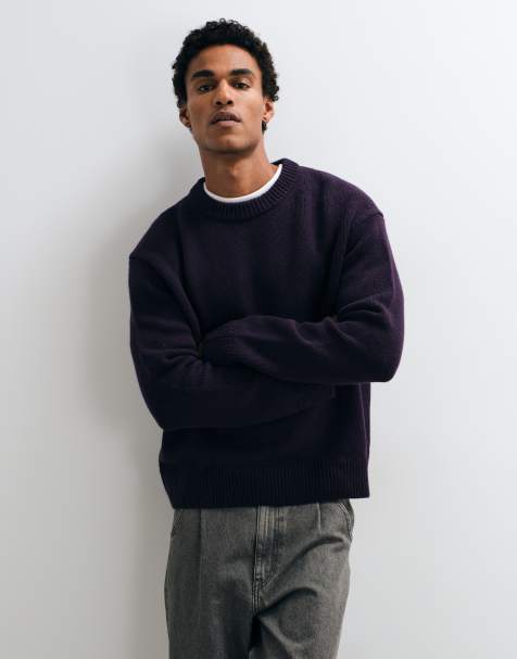 ARKET wool blend oversized jumper in lilac - view 1