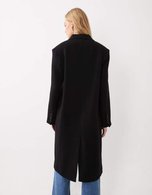 ARKET wool coat in black, 3 of 4