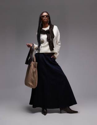 Arket Wool Crew Neck Sweater In White