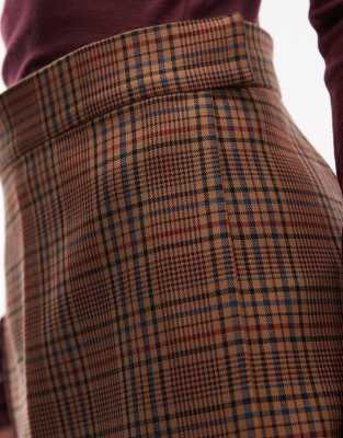 Arket Wool Mini Skirt In Brown
