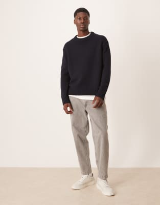 Arket Wool Oversized Sweater In Black