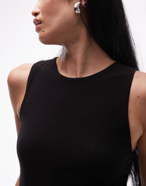 ARKET - Zachte body met stretch in zwart, 3 van 4
