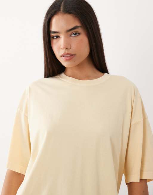 ARKET – Żółty T-shirt oversize, 4 z 4