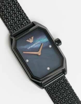 armani watch mesh strap