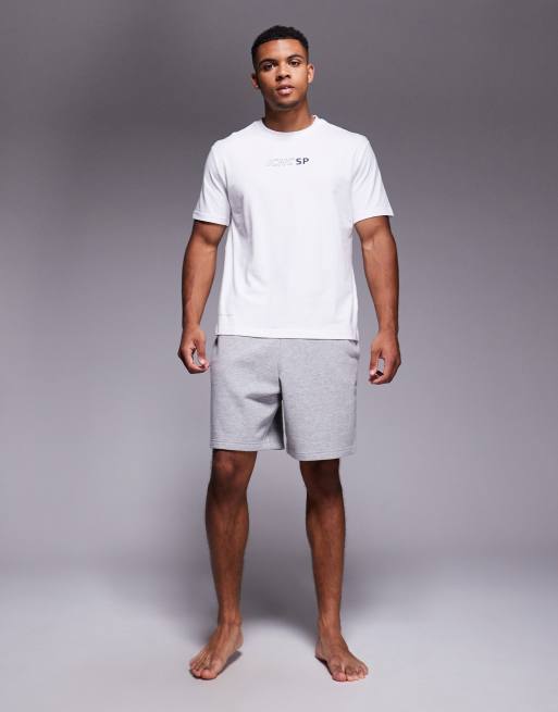 Armani – EA7 – Biały T-shirt ze sportowym nadrukiem na plecach, 2 z 4