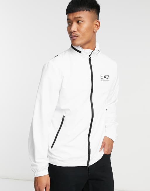 White ea7 deals jacket