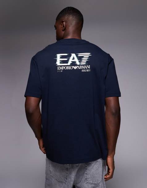 Armani – EA7 – Ciemnoniebieski T-shirt - view 1