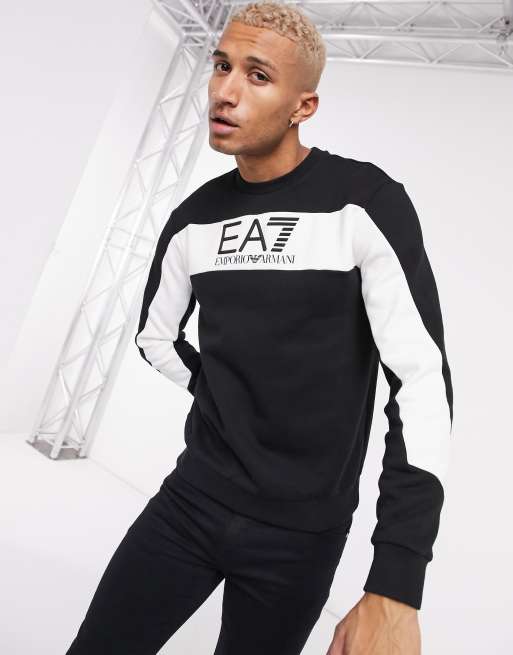 Emporio armani block colour hot sale sweatshirt