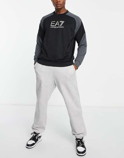 Emporio armani ea7 discount colour block crew sweatshirt