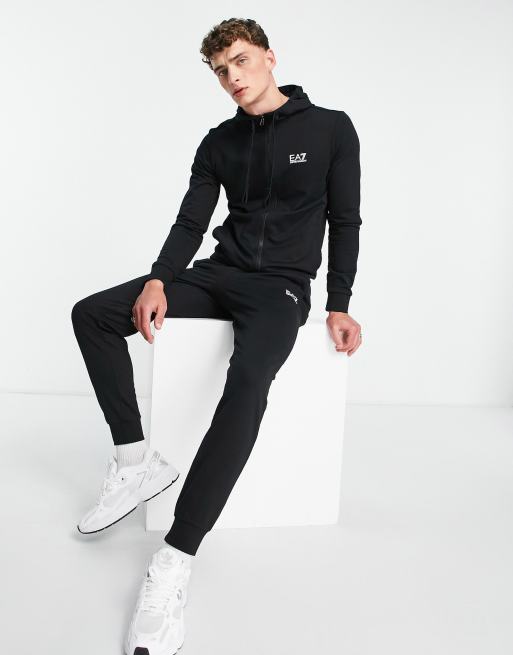 Ea7 core hooded tracksuit new arrivals