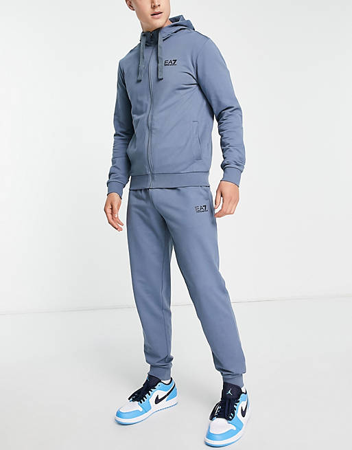 Armani core ID french terry hooded tracksuit in Asos Men Sport & Swimwear Sportswear Sports Pants 