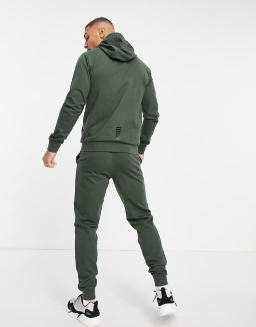 Ea7 khaki tracksuit new arrivals