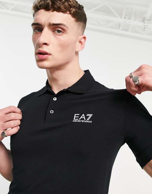 Ea7 black clearance polo