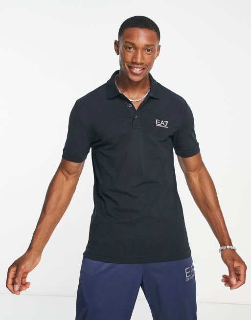 Armani EA7 core ID logo polo in navy | ASOS