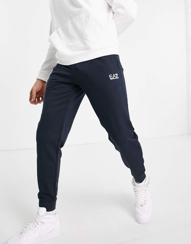 Armani EA7 core ID logo sweatpants in navy