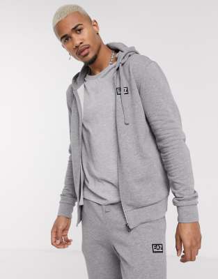 ea7 grey hoodie