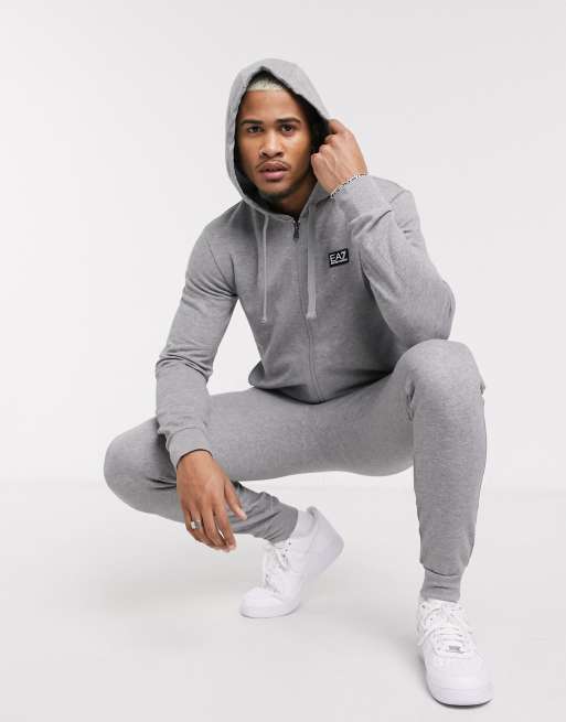 Grey armani clearance tracksuit