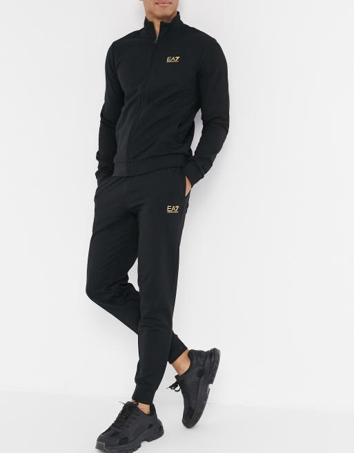 Armani best sale gold tracksuit