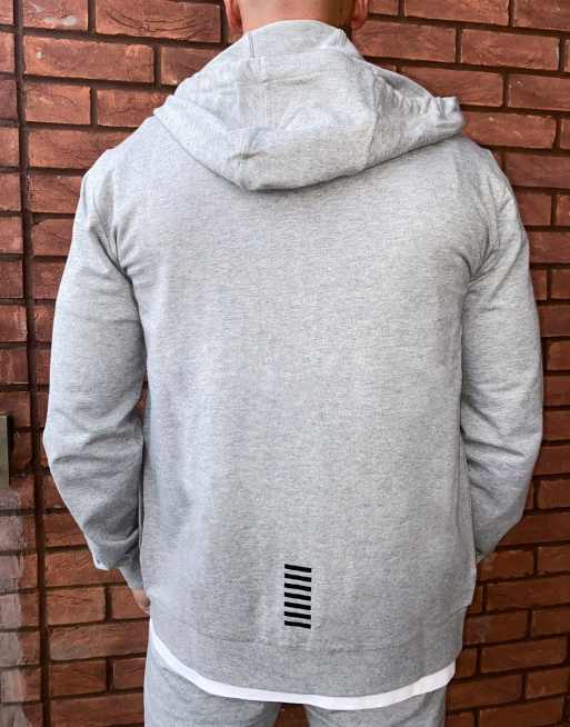 Grey hotsell armani hoodie