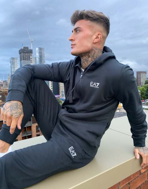 Ea7 cheap navy hoodie