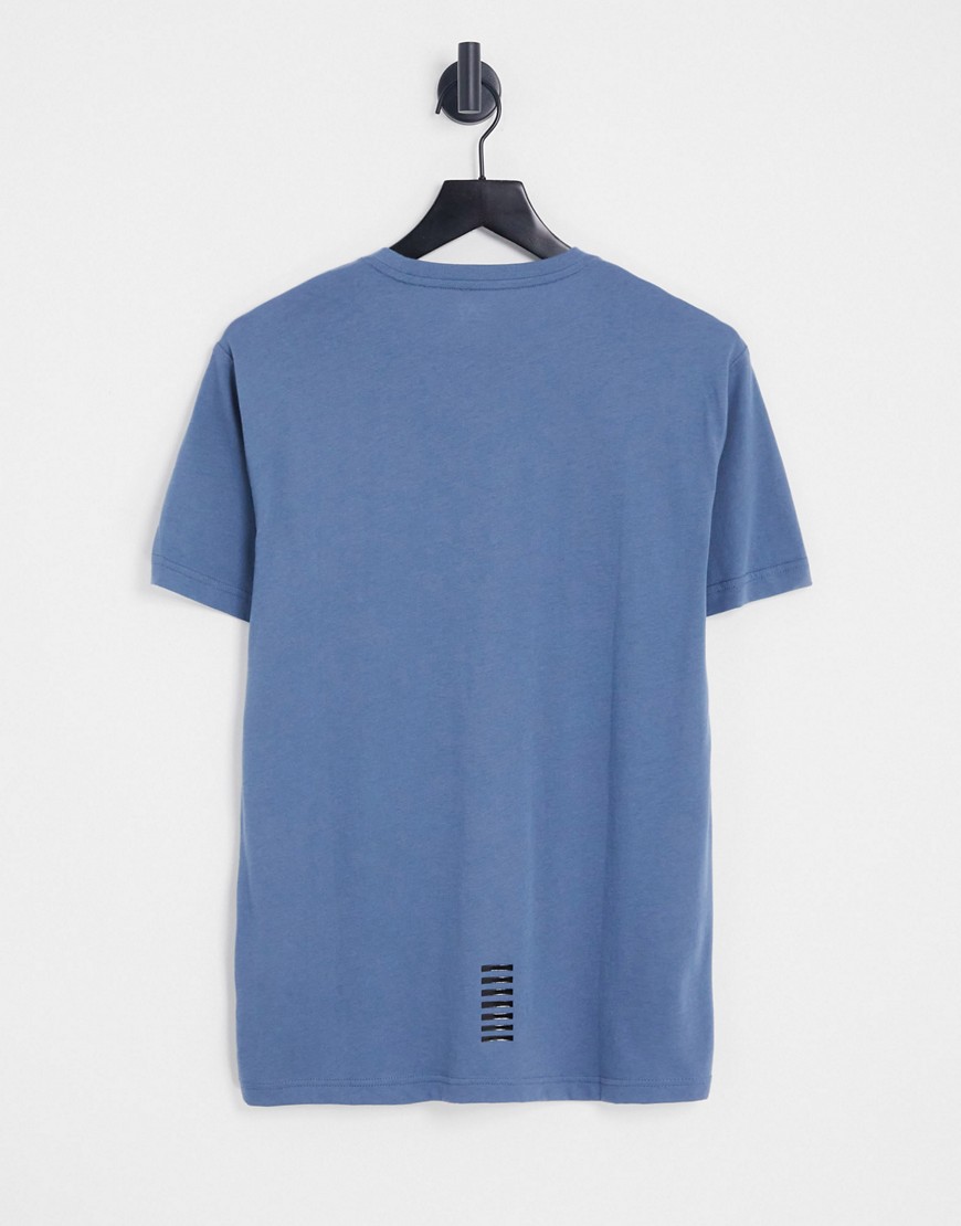 EA7 Core ID - T-Shirt blu con logo - EA7 T-shirt donna  - immagine1