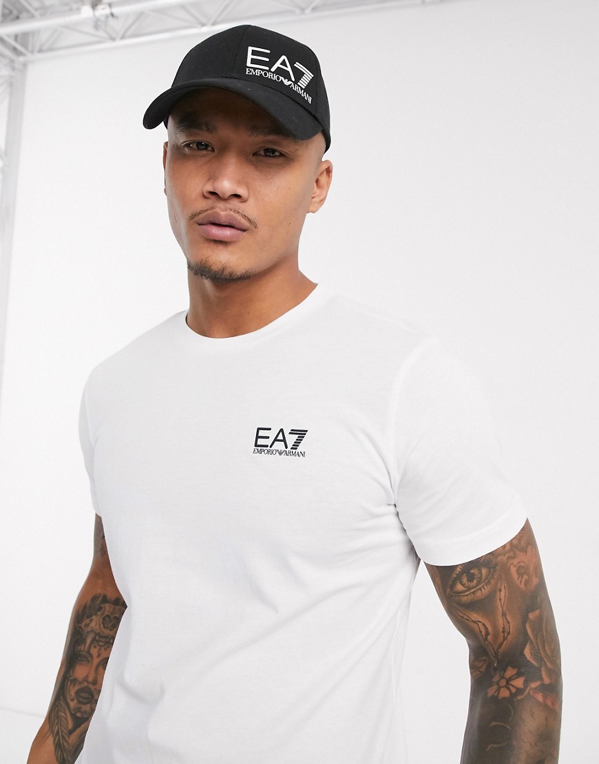 Armani - EA7 Core ID - T-shirt met klein logo in wit