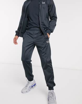 navy armani tracksuit