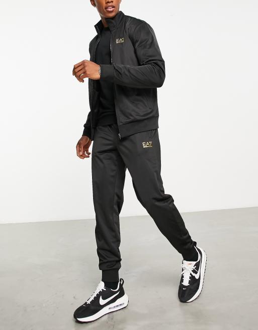 Ea7 best sale gold tracksuit