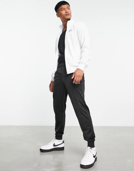 Armani on sale tracksuit white