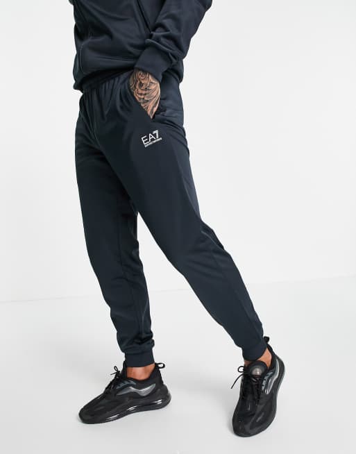 Armani EA7 core ID tricot tracksuit in navy ASOS