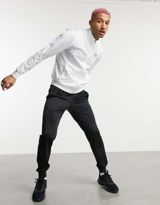 Armani - EA7 core ID - Tricot trainingspak in wit/zwart