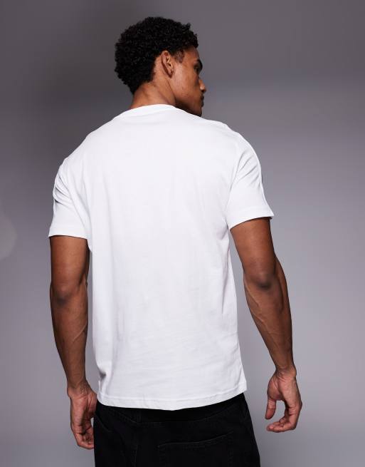 Armani EA7 crew neck tape logo t-shirt in white , 3 of 5
